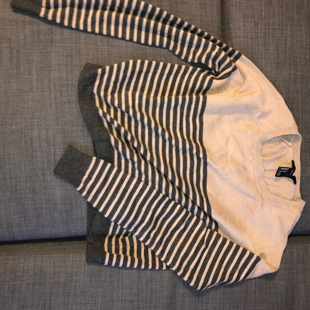 Forever 21 stripes, cropped sweater